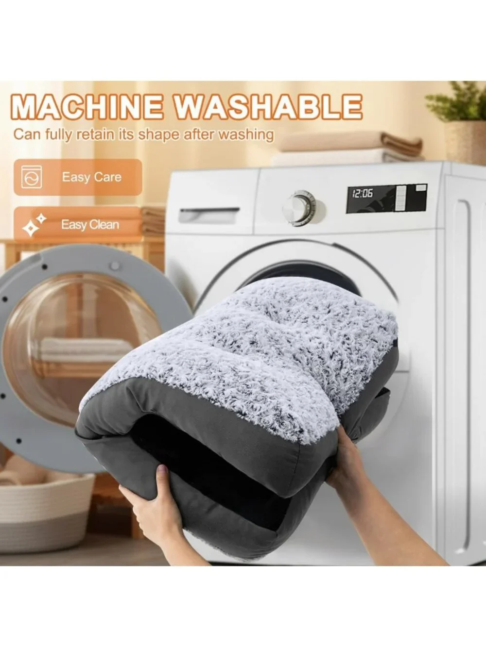 Deluxe XL Washable Dog Bed & Crate Mat - Comfy Anti-Slip Kennel Pad for Dogs 90